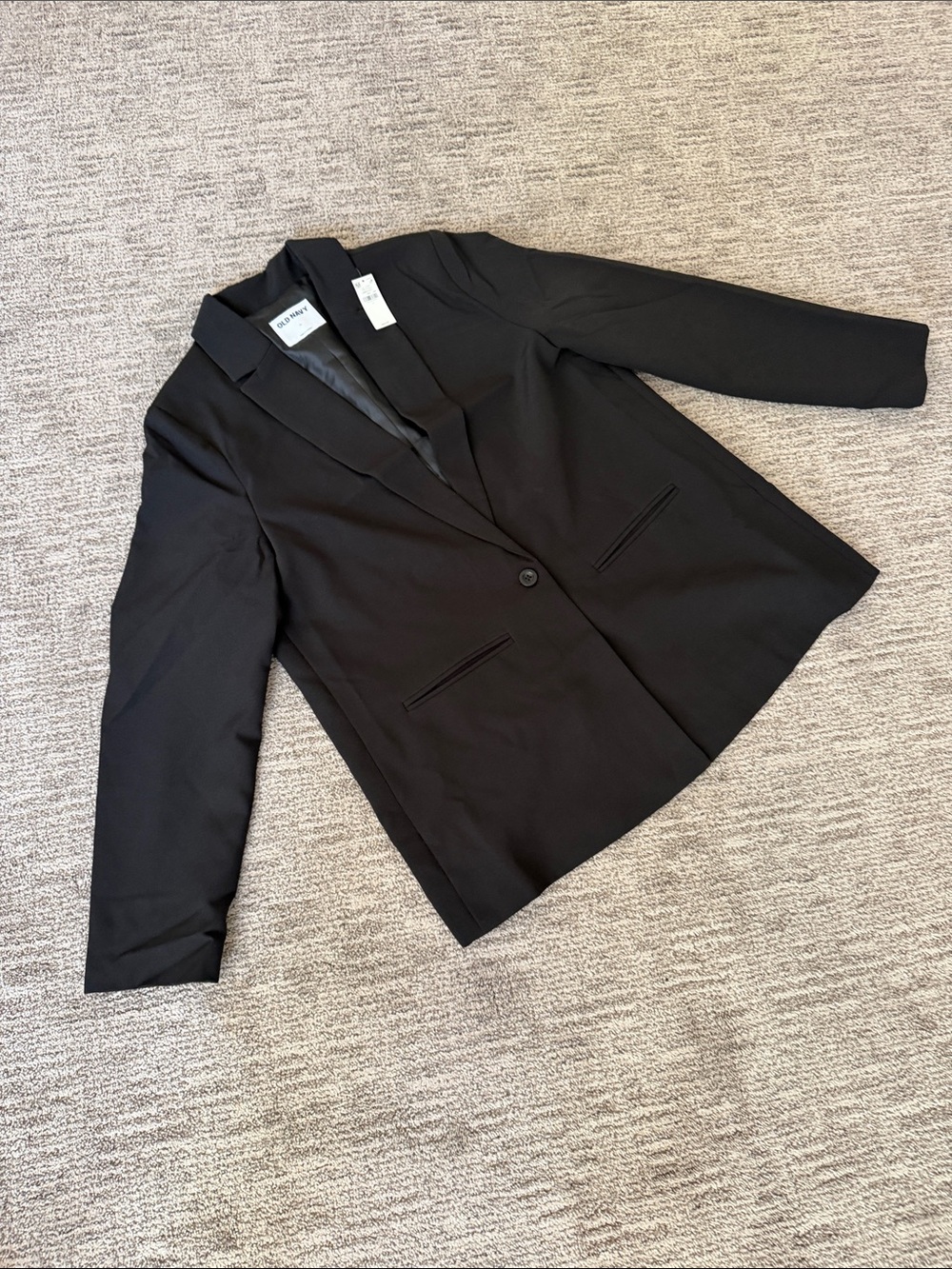 Old Navy Black Single-Button Blazer Jacket